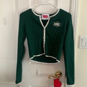 Aesthetic Green Crop Top